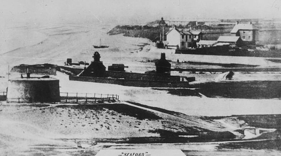 Martello Tower No. 74 before the esplanade was built