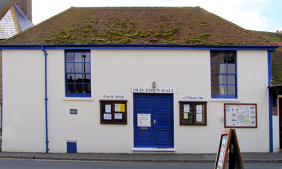 The Old Town Hall today — now a community noticeboard